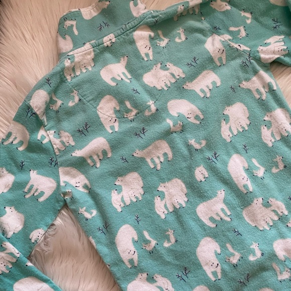 Munki Munki Long Sleeve Polar Bear PJ Top Sz XS - Picture 8 of 9